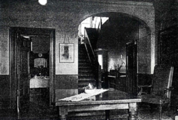 The entrance hall at Radlett House about 1945